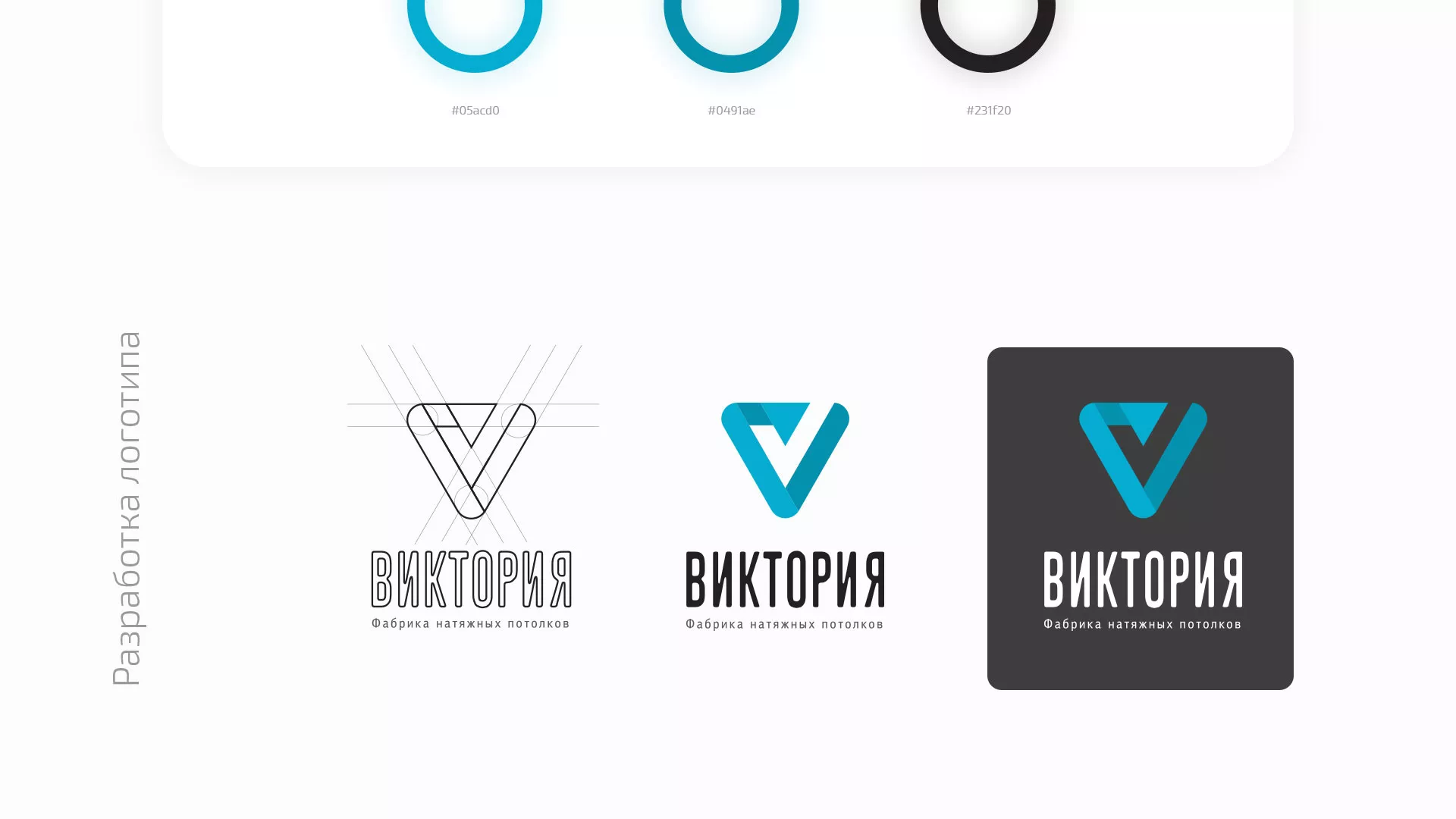 Разработка фирменного стиля компании по продаже и установке натяжных потолков в Горно-Алтайске