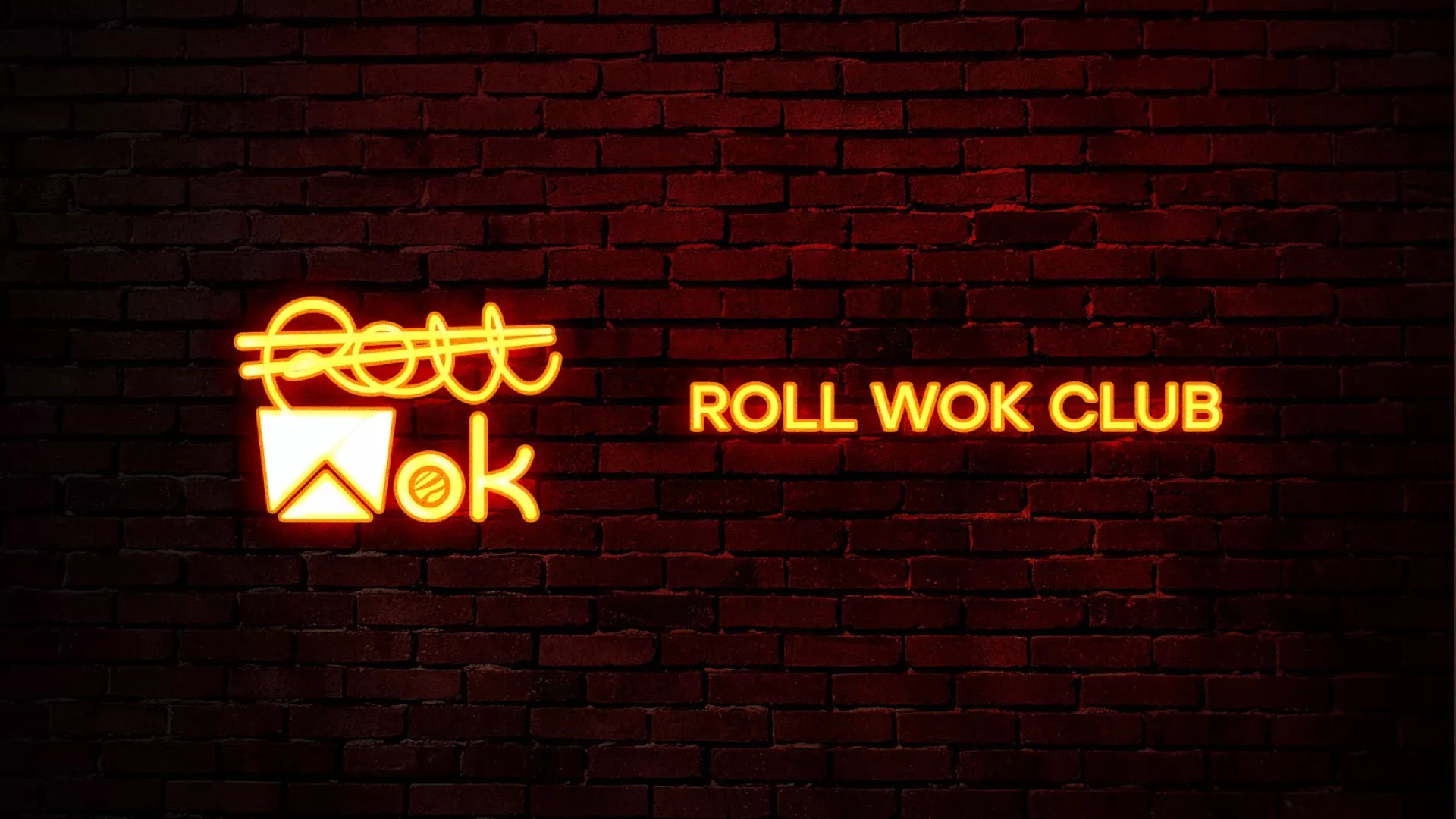 Разработка интерьерной вывески суши-бара «Roll Wok Club» в Горно-Алтайске